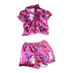 SHESHOW Taylor Swift Eras Tour Silky Style Satin Pajama Set Large